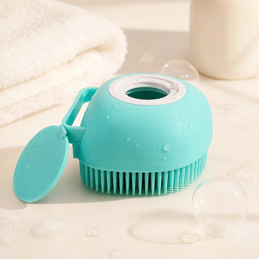 2-in-1 Self-Dispensing Pet Shampoo Brush