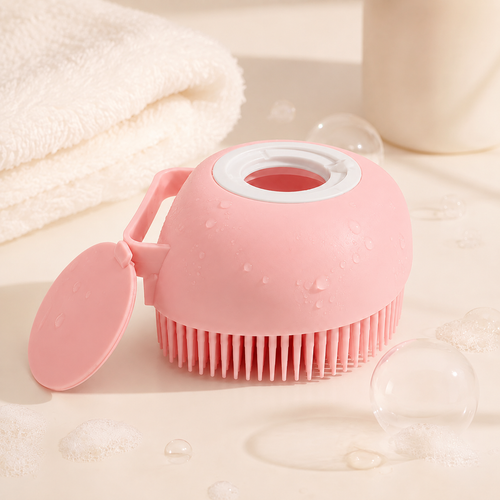 2-in-1 Self-Dispensing Pet Shampoo Brush
